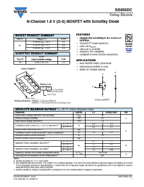 SI5856DC Datasheet PDF Vishay Semiconductors