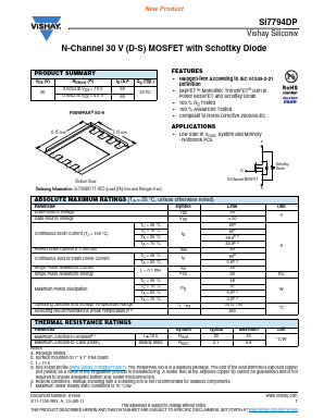SI7794DP-T1-GE3 Datasheet PDF Vishay Semiconductors