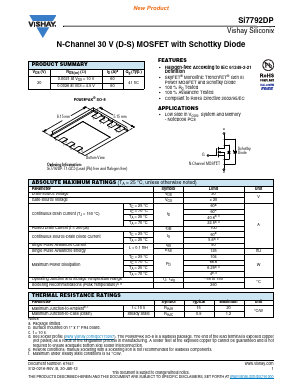 SI7792DP Datasheet PDF Vishay Semiconductors