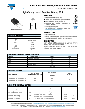 60EPS12-M3 Datasheet PDF Vishay Semiconductors