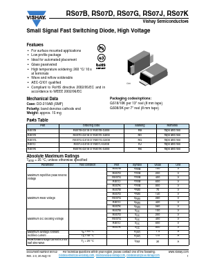 RS07G Datasheet PDF Vishay Semiconductors