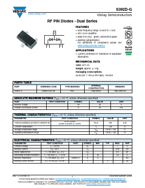S392D-HG3-08 Datasheet PDF Vishay Semiconductors