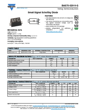 BAS7002V Datasheet PDF Vishay Semiconductors