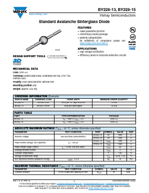 BY228-15 Datasheet PDF Vishay Semiconductors