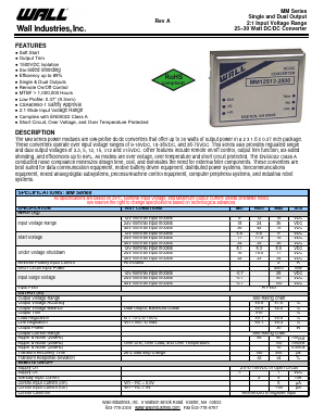 MM48D12-1250 Datasheet PDF Wall Industries,Inc.