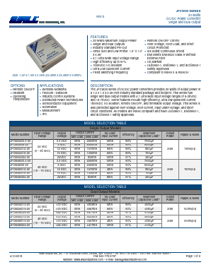 JFCW24D24-20 Datasheet PDF Wall Industries,Inc.