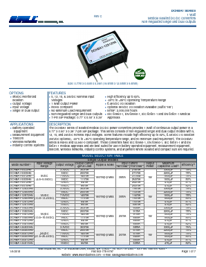 DCHBA1-5D15H6 Datasheet PDF Wall Industries,Inc.