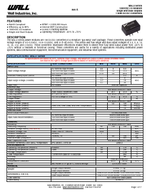 MSLU12S33-300 Datasheet PDF Wall Industries,Inc.