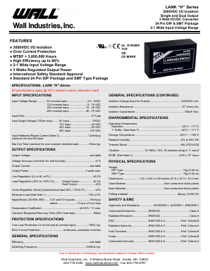 LANK505DW3H Datasheet PDF Wall Industries,Inc.