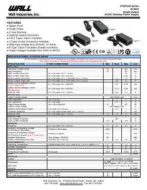 DTSPU25C-102 Datasheet PDF Wall Industries,Inc.