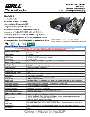 PSRL5016E3-24 Datasheet PDF Wall Industries,Inc.