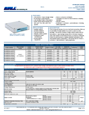 DCHBU200-72S48-PHS Datasheet PDF Wall Industries,Inc.