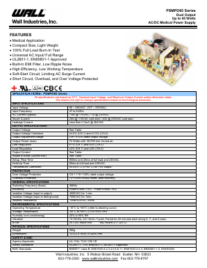 PSMPD65A Datasheet PDF Wall Industries,Inc.