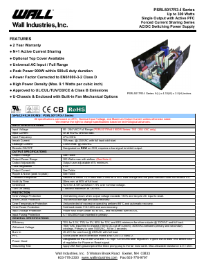 PSRL5017RU3-03I Datasheet PDF Wall Industries,Inc.