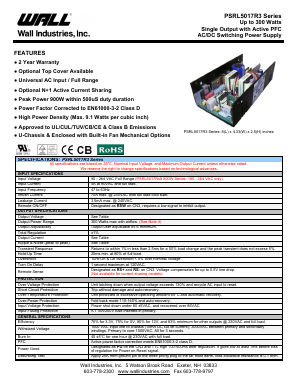 PSRL5017RU3-36 Datasheet PDF Wall Industries,Inc.