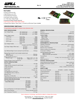 CMZF Datasheet PDF Wall Industries,Inc.