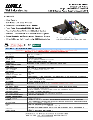 PSRL0402MX-05 Datasheet PDF Wall Industries,Inc.