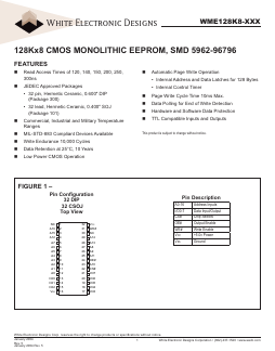 WME128K8-200DECA Datasheet PDF White Electronic Designs Corporation