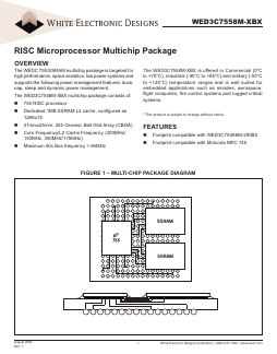 WED3C7558M300BI Datasheet PDF White Electronic Designs Corporation
