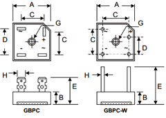 GBPC1506-LF Datasheet PDF Won-Top Electronics