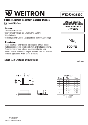 WSD520G Datasheet PDF Weitron Technology
