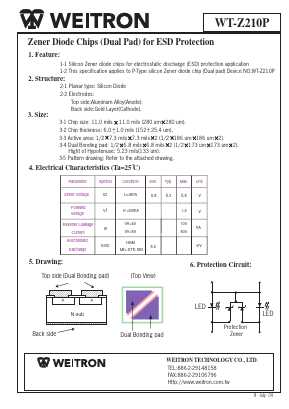 WT-Z210P Datasheet PDF Weitron Technology