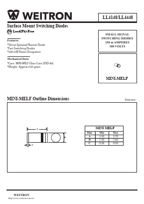 LL4448 Datasheet PDF Weitron Technology