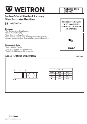 SM4002 Datasheet PDF Weitron Technology