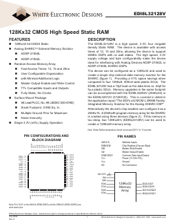 EDI8L32128V20AC Datasheet PDF White Electronic Designs => Micro Semi