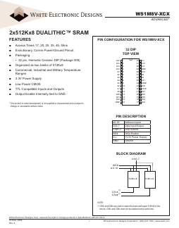 WS1M8V-35CM Datasheet PDF White Electronic Designs => Micro Semi