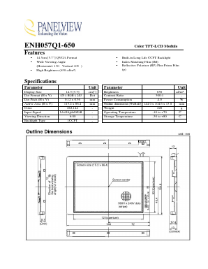 ENH057Q1-650 Datasheet PDF White Electronic Designs => Micro Semi