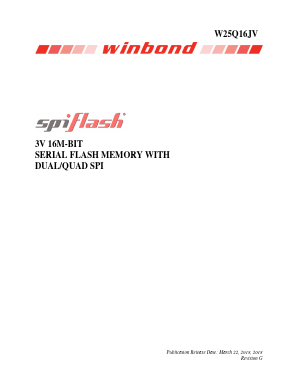 W25Q16JV Datasheet PDF Winbond