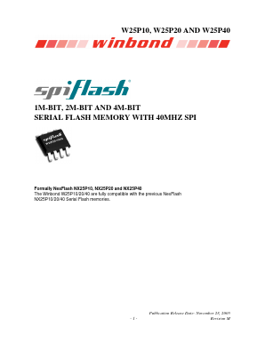 NX25P10-VSNI-G Datasheet PDF Winbond