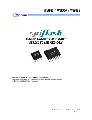 W25P80VSIG Datasheet PDF Winbond
