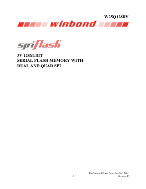 W25Q128BV Datasheet PDF Winbond