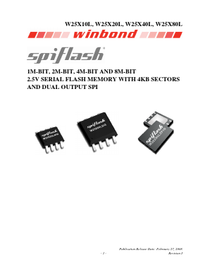 W25X40L Datasheet PDF Winbond