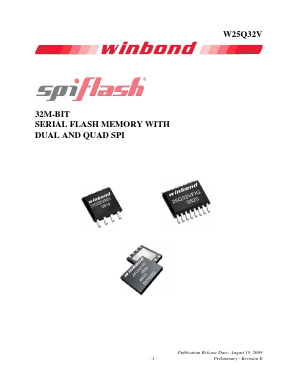W25Q32V Datasheet PDF Winbond