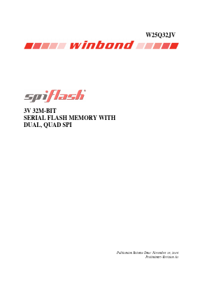 W25Q32JV Datasheet PDF Winbond
