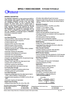 W99200F Datasheet PDF Winbond