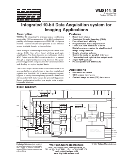 WM8144 Datasheet PDF Wolfson Microelectronics plc