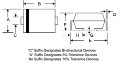 3.0SMCJ110C-T3 Datasheet PDF Won-Top Electronics