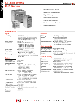 THF75US24 Datasheet PDF XP Power Limited
