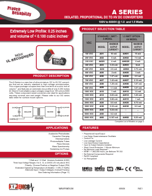 AH12N-12T Datasheet PDF XP Power Limited
