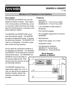 XE0055S1 Datasheet PDF Xecom