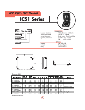 QFP11T044-001 Datasheet PDF Yamaichi Electronics Co., Ltd.