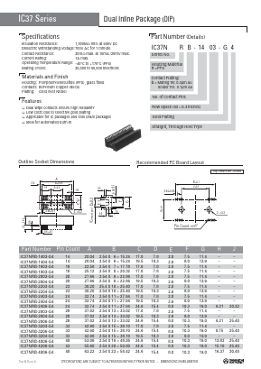 IC37NRB-1603-G4 Datasheet PDF Yamaichi Electronics Co., Ltd.