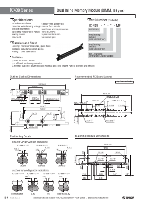 IC-438-1-1-MF Datasheet PDF Yamaichi Electronics Co., Ltd.