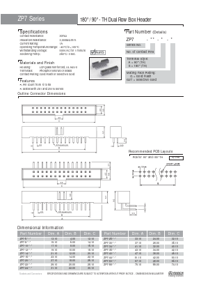 ZP7-6-A-G2T Datasheet PDF Yamaichi Electronics Co., Ltd.