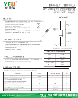 SR545LA Datasheet PDF DONGGUAN YOU FENG WEI ELECTRONICS CO., LTD