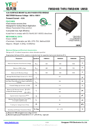 FMSB40K Datasheet PDF DONGGUAN YOU FENG WEI ELECTRONICS CO., LTD